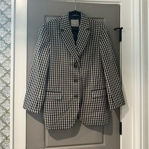 Everlane gingham blazer